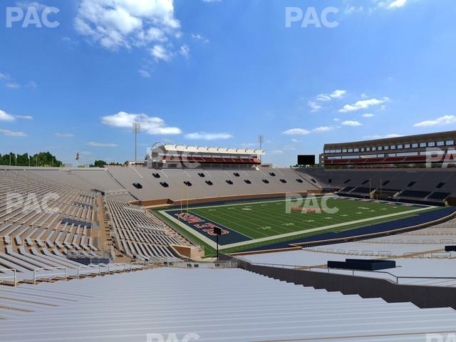 Seating view for Vaught Hemingway Stadium Section Student N 1