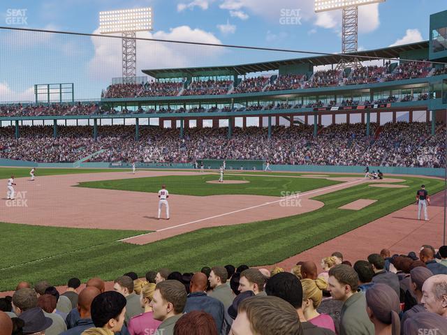 Seating view for Fenway Park Section Field Box 75