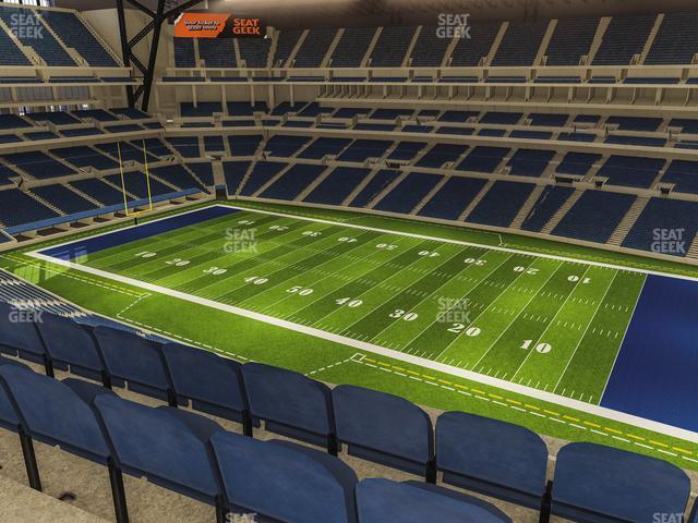 Seating view for Lucas Oil Stadium Section 509