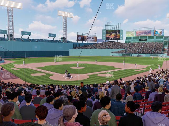 Seating view for Fenway Park Section Loge Box 129