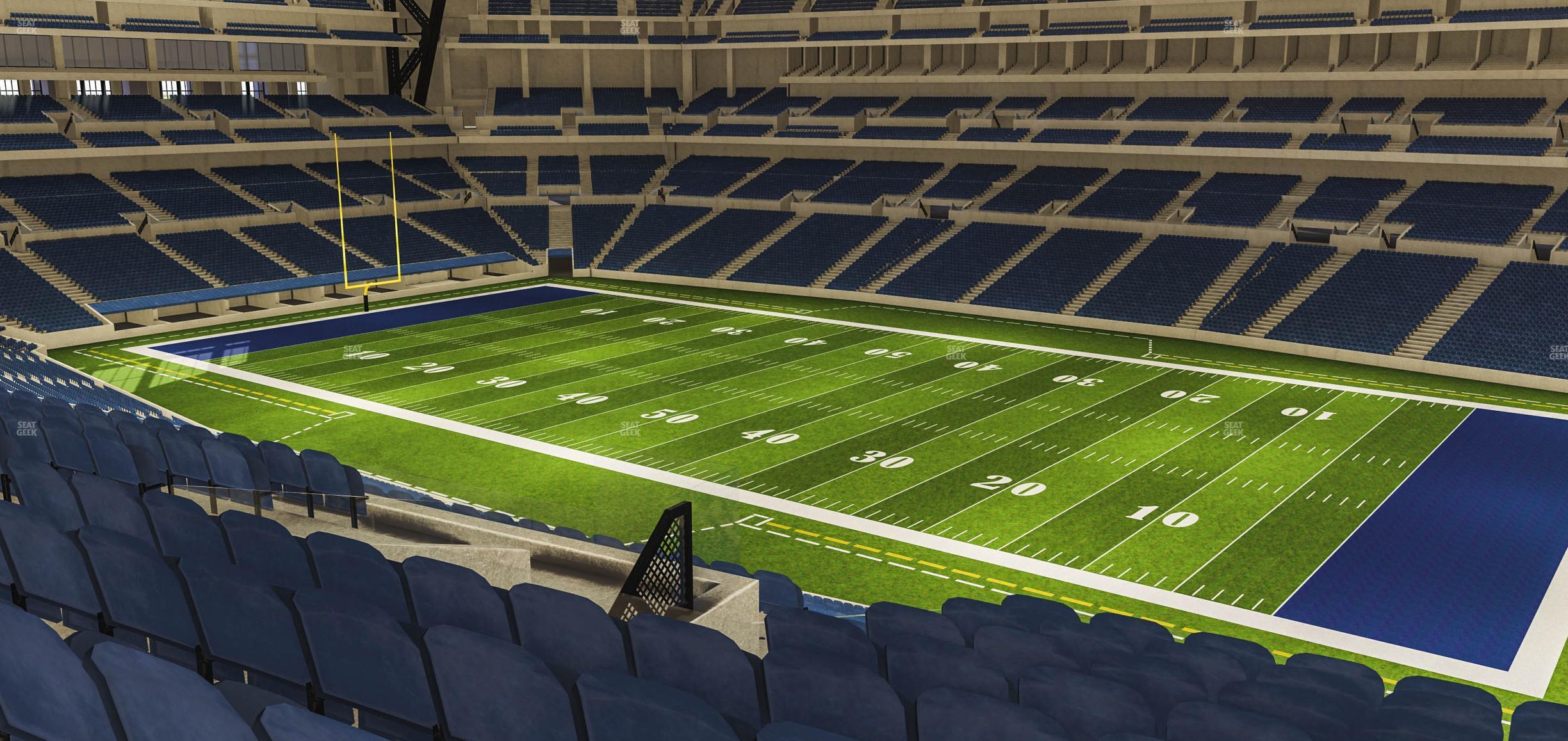 Seating view for Lucas Oil Stadium Section 408