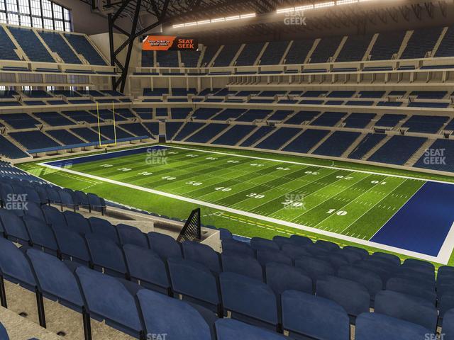 Seating view for Lucas Oil Stadium Section 408