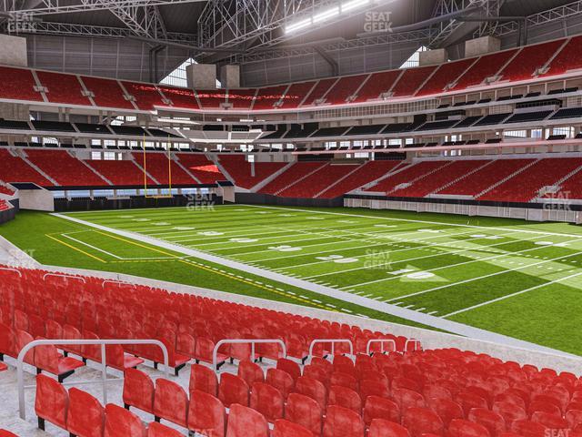 Seating view for Mercedes-Benz Stadium Section 105