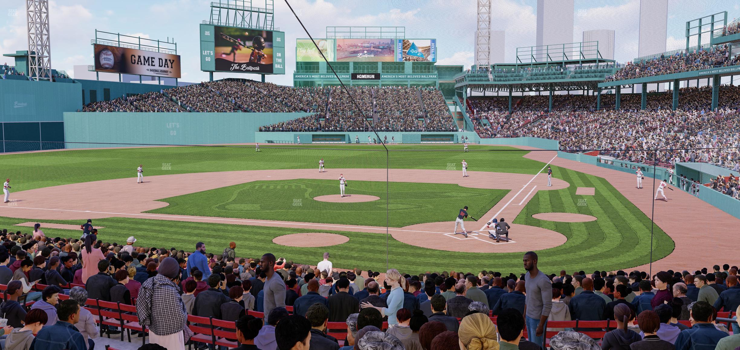 Seating view for Fenway Park Section Loge Box 136