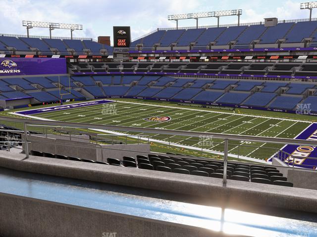 Seating view for M&T Bank Stadium Section Suite 309