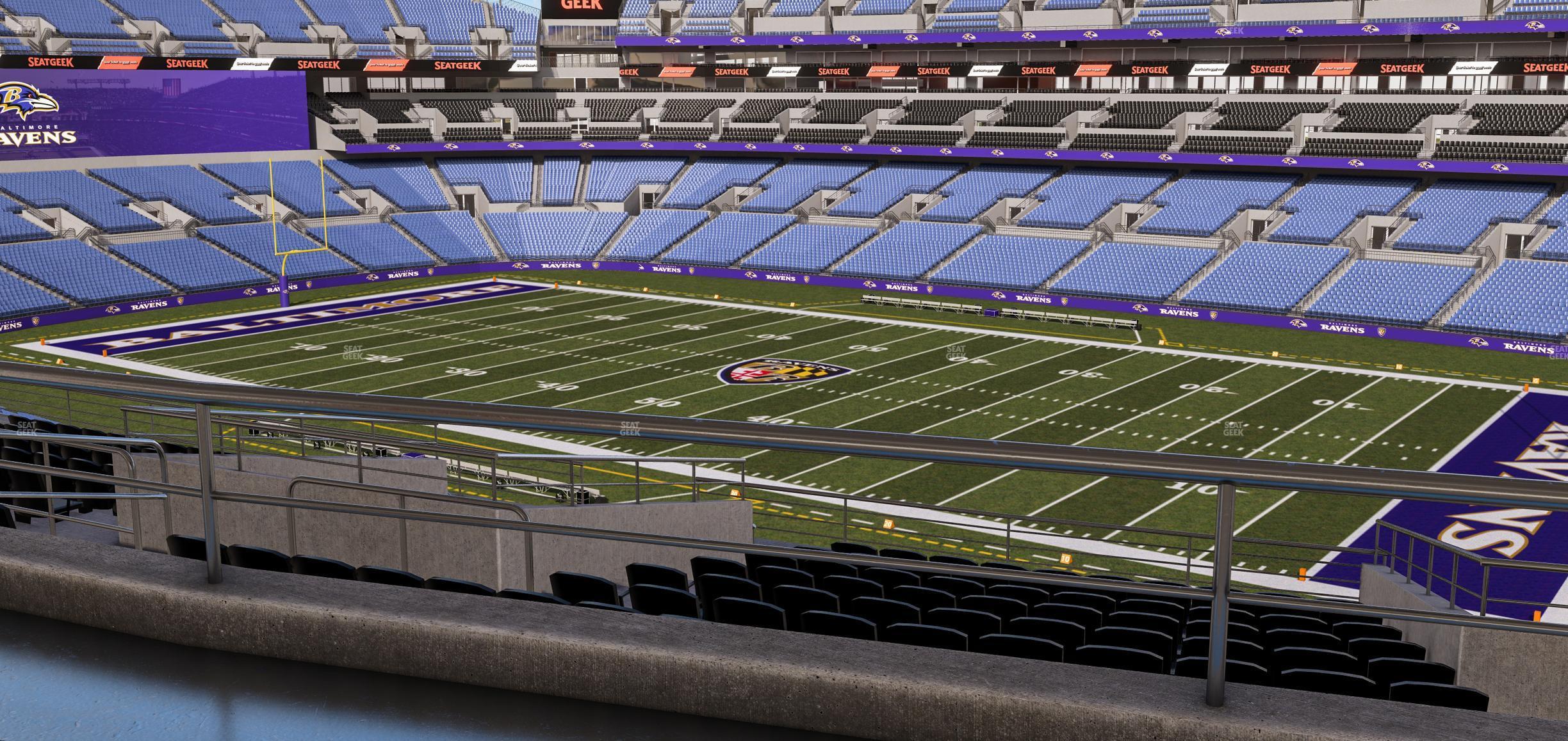 Seating view for M&T Bank Stadium Section Suite 347