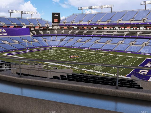 Seating view for M&T Bank Stadium Section Suite 347