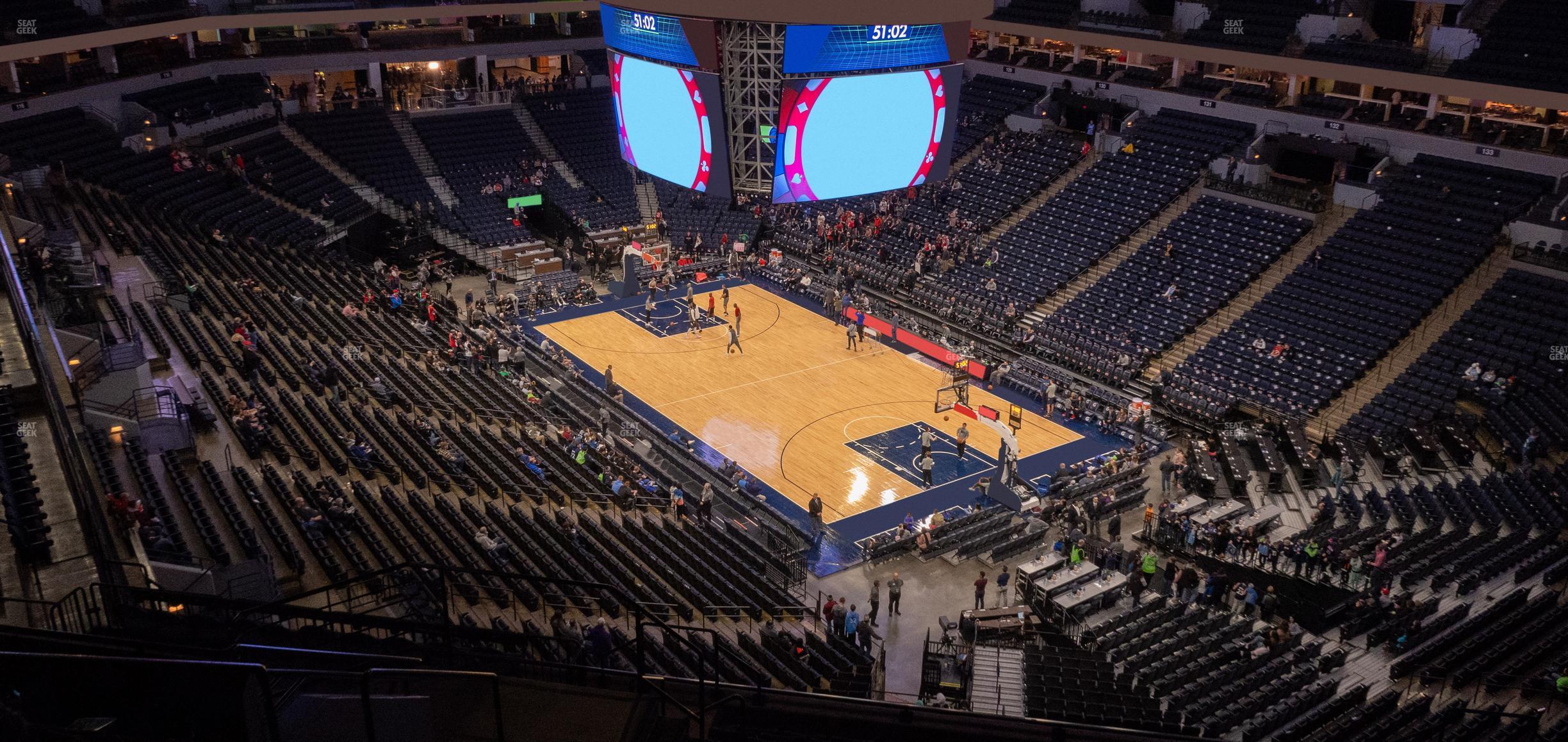 Seating view for Target Center Section 205