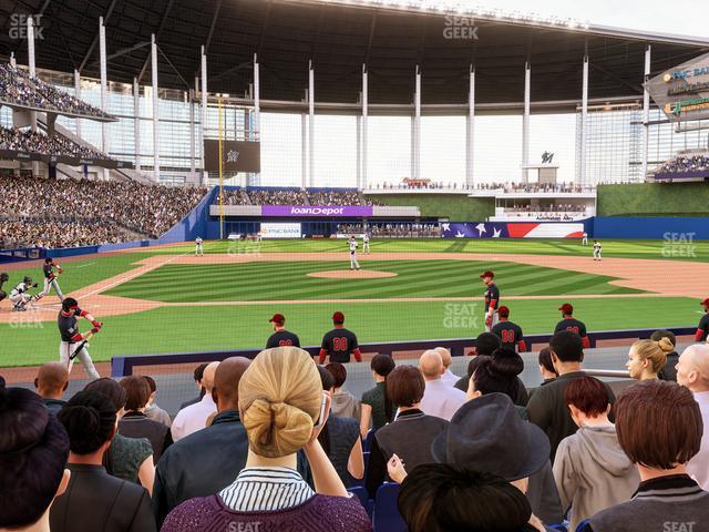 Seating view for loanDepot park Section Clubhouse Box 10