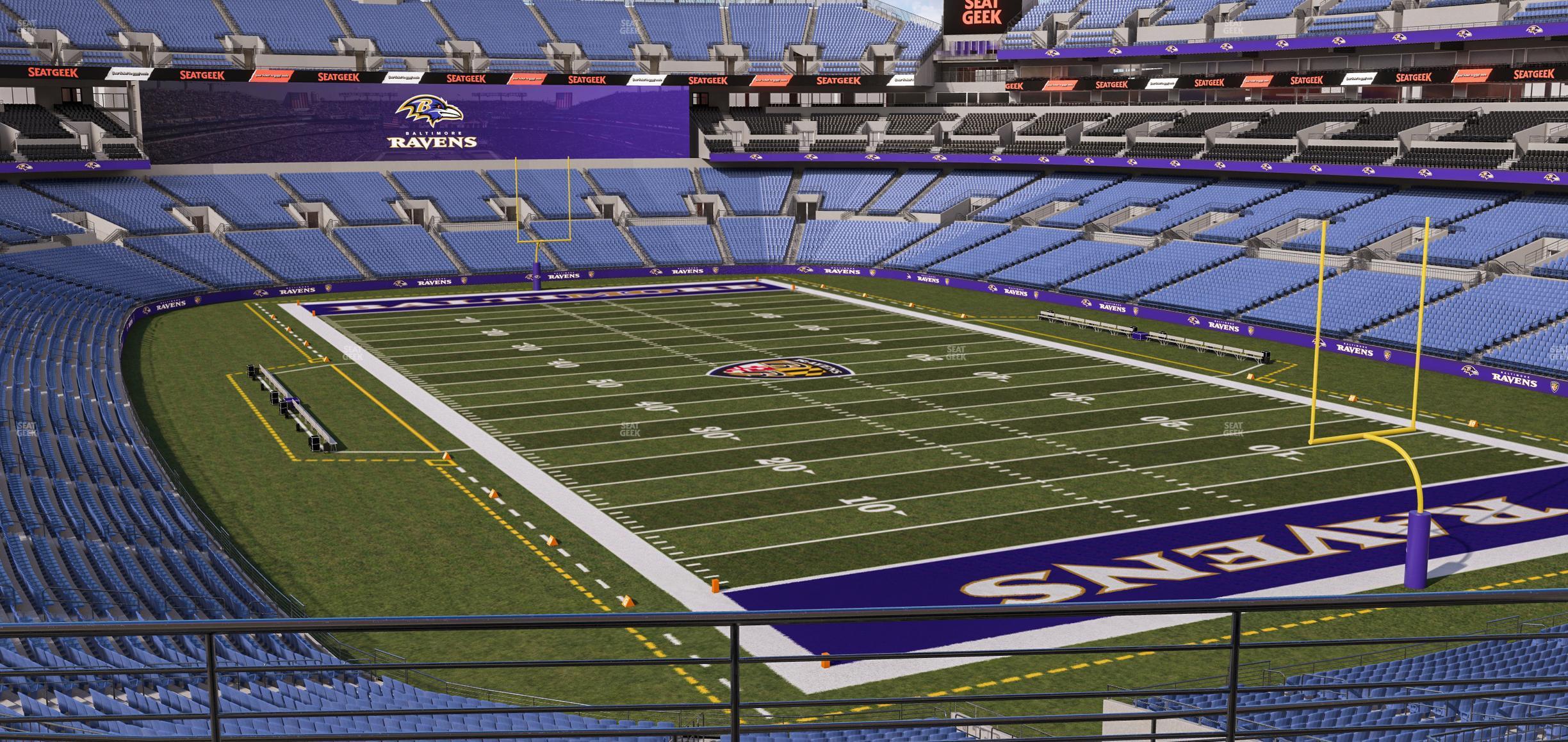 Seating view for M&T Bank Stadium Section 217