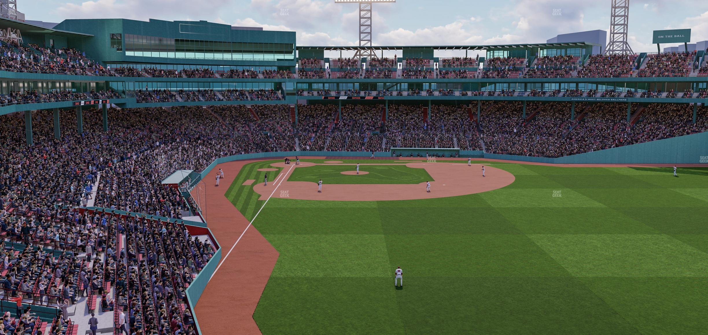 Seating view for Fenway Park Section Right Field Roof Deck Table 109