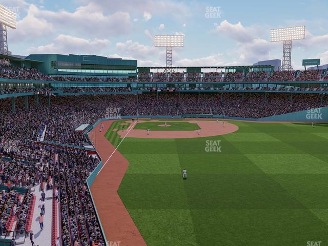 Seating view for Fenway Park Section Right Field Roof Deck Table 109