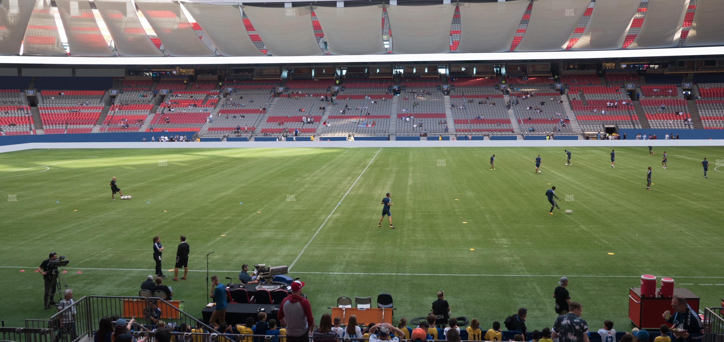 Seating view for BC Place Stadium Section 214