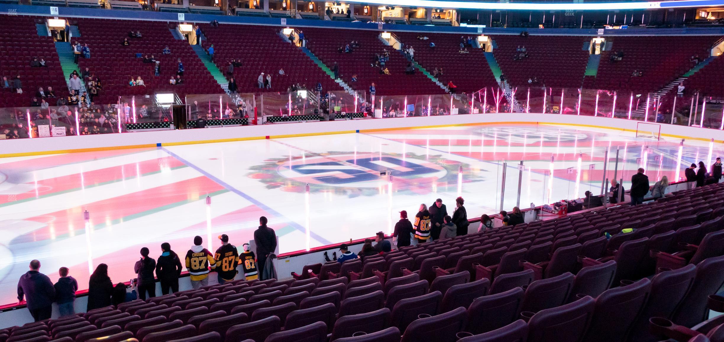 Seating view for Rogers Arena Section 107