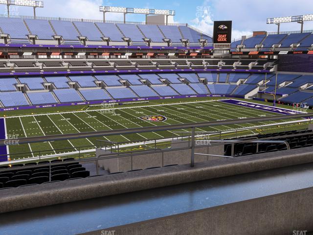 Seating view for M&T Bank Stadium Section Suite 363