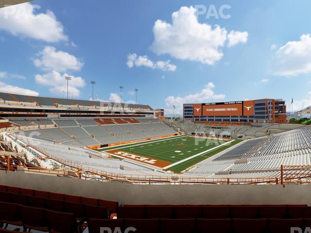 Seating view for Darrell K Royal - Texas Memorial Stadium Section Touchdown Club 13 C