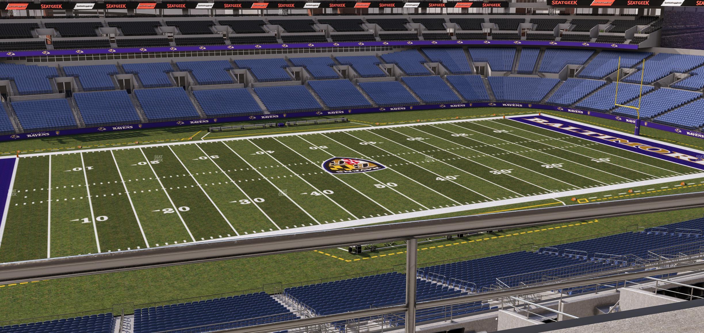 Seating view for M&T Bank Stadium Section Suite 418