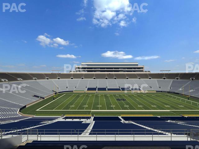 Seating view for Notre Dame Stadium Section 1842 Box 8