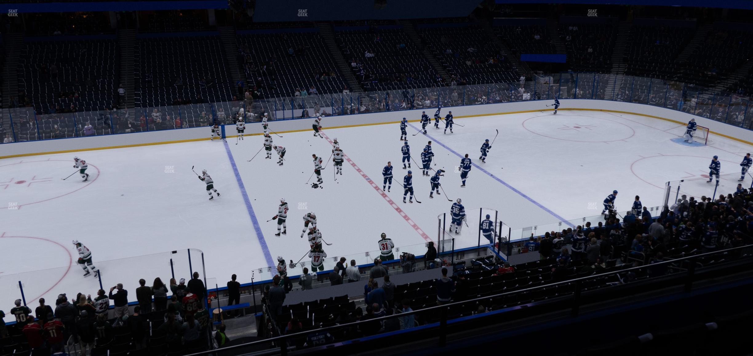 Seating view for Amalie Arena Section 202