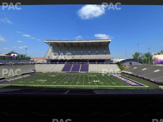 Seating view for Husky Stadium Section Club Husky 205