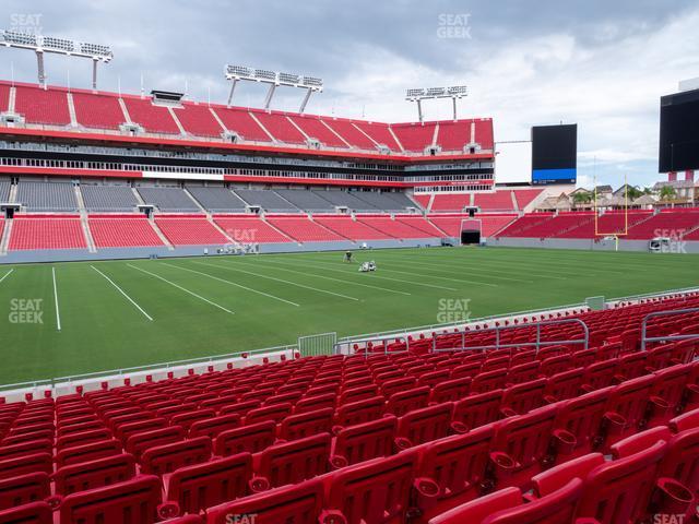 Seating view for Raymond James Stadium Section 134