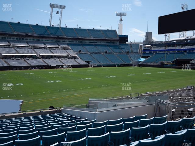 Seating view for EverBank Stadium Section 113