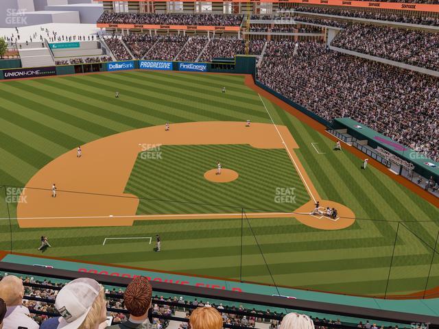 Seating view for Progressive Field Section 460