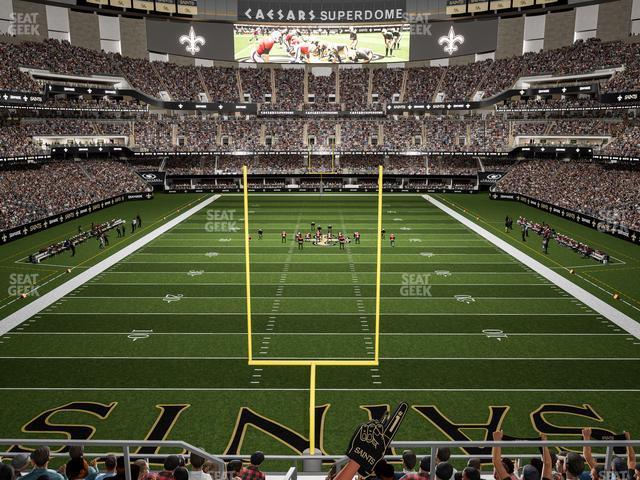 Seating view for Caesars Superdome Section 324