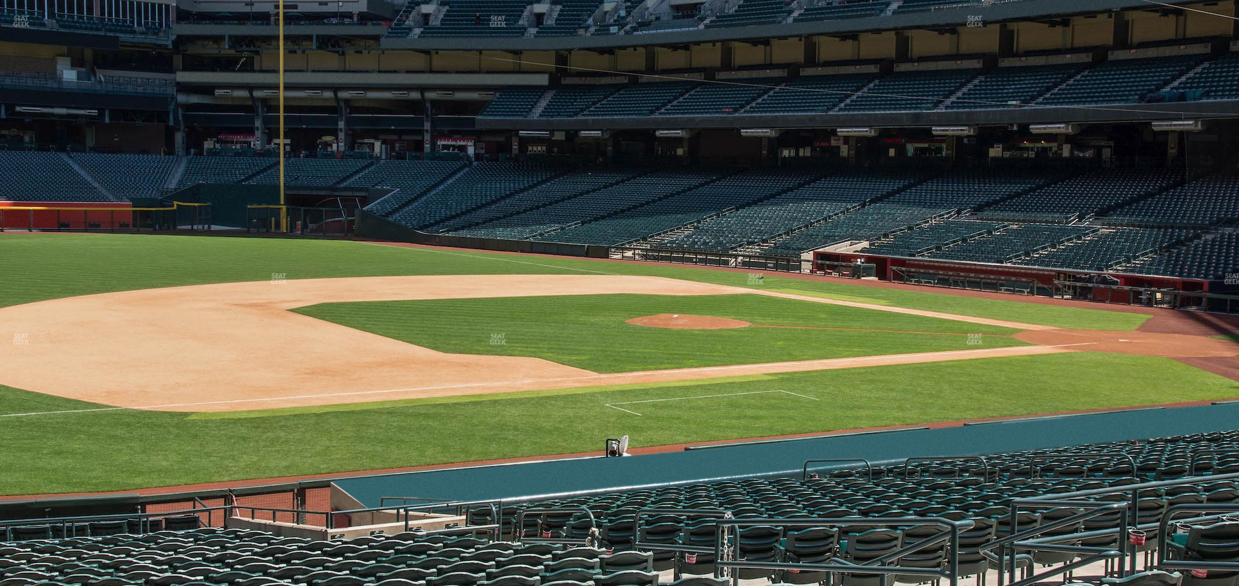 Seating view for Chase Field Section 130 W