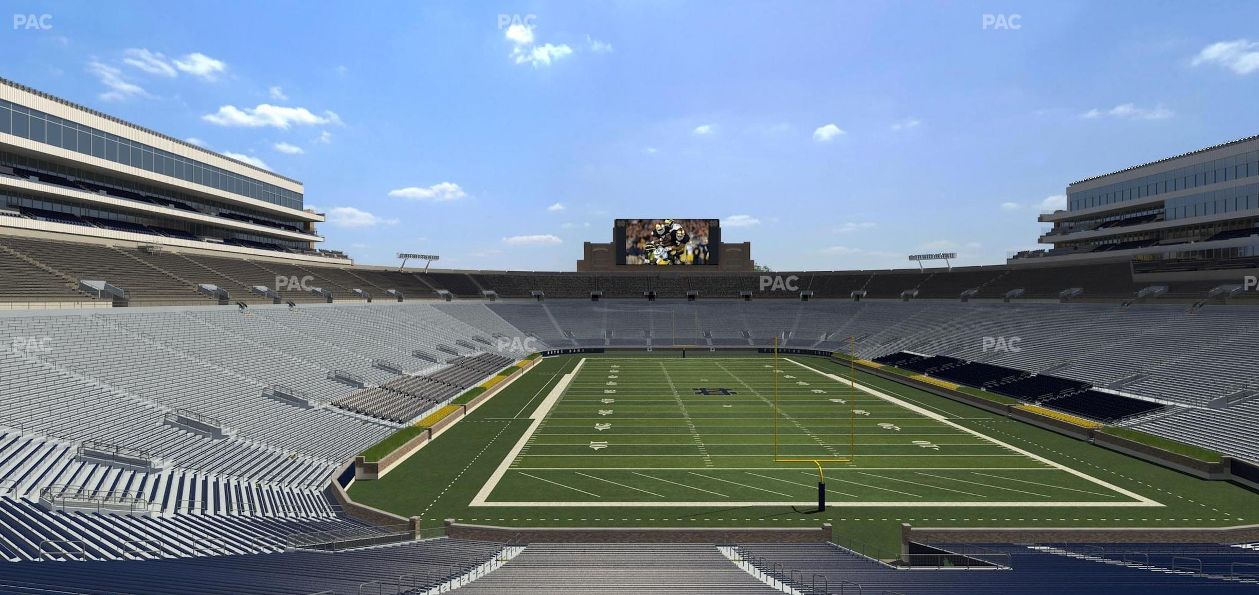 Seating view for Notre Dame Stadium Section 102