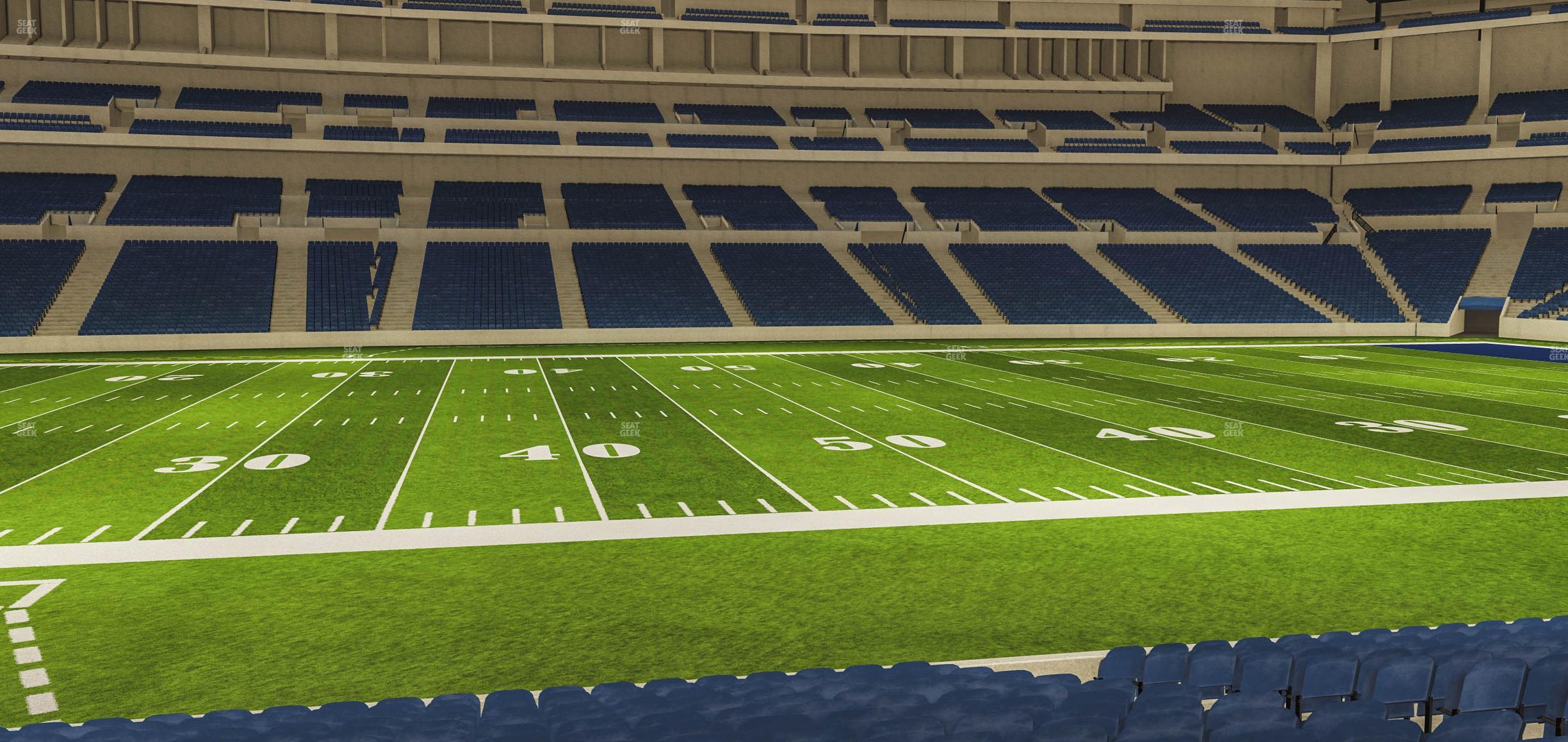 Seating view for Lucas Oil Stadium Section 114