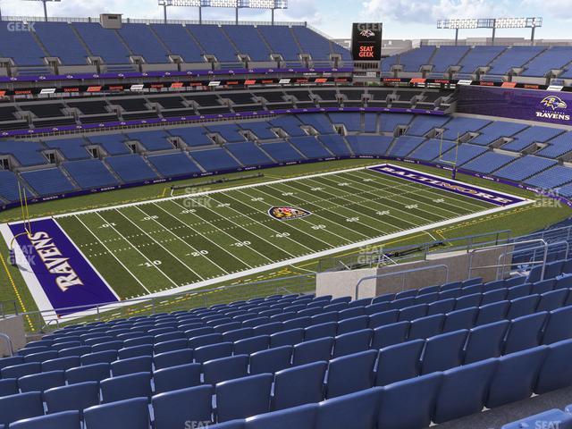 Seating view for M&T Bank Stadium Section 504