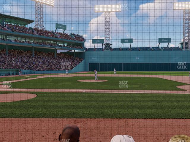 Seating view for Fenway Park Section Field Box Club 31