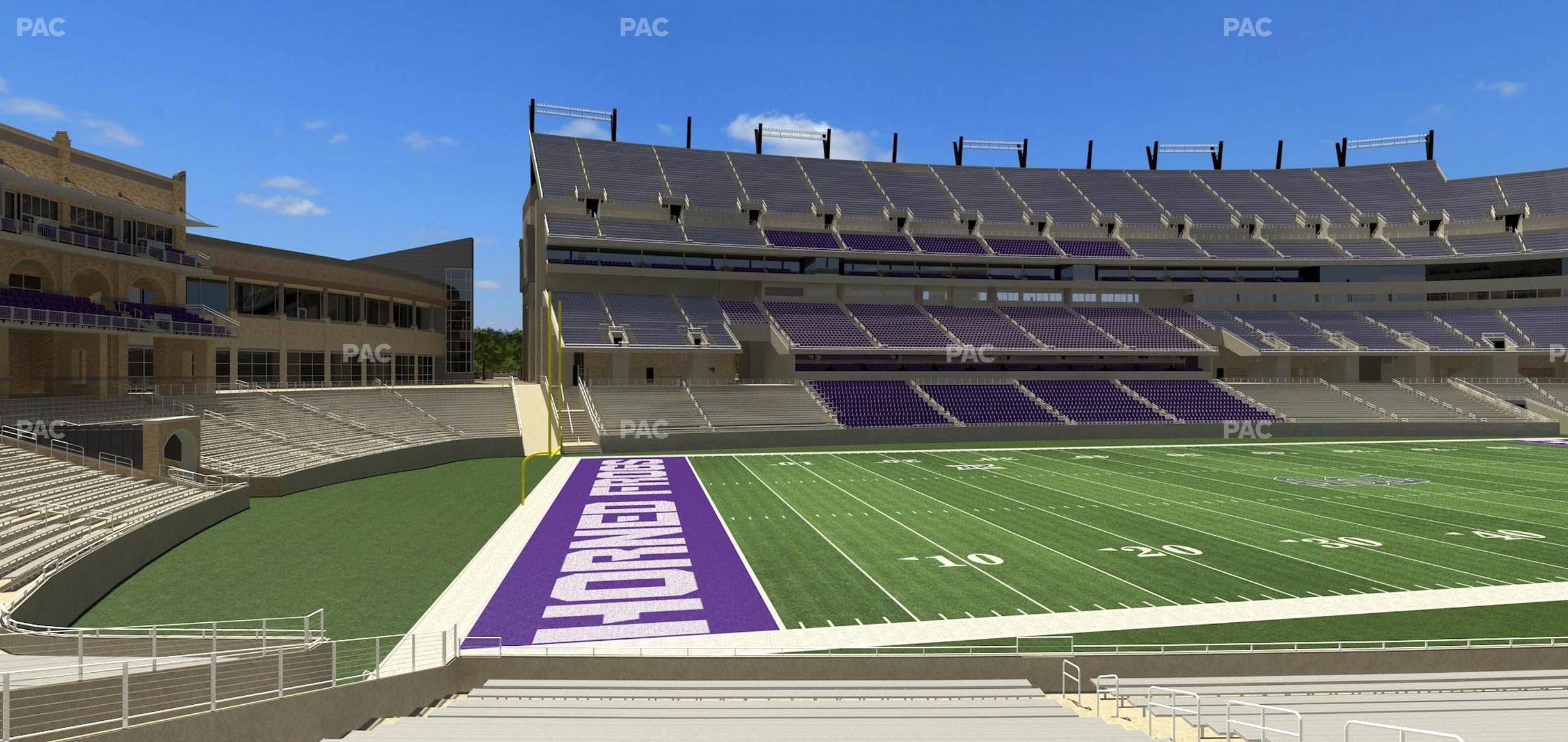 Seating view for Amon G. Carter Stadium Section 128