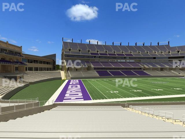 Seating view for Amon G. Carter Stadium Section 128