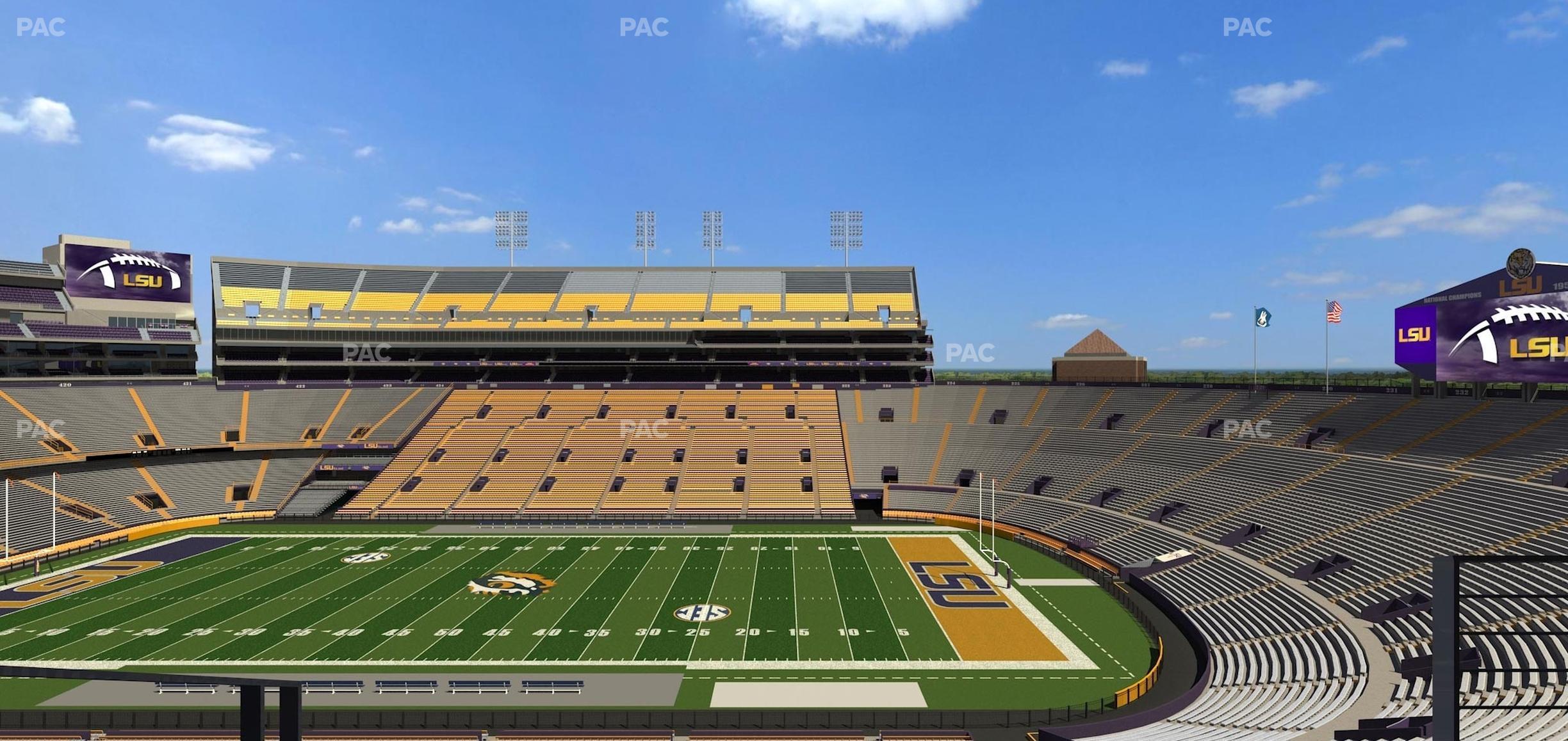 Seating view for Tiger Stadium Section Suite 107