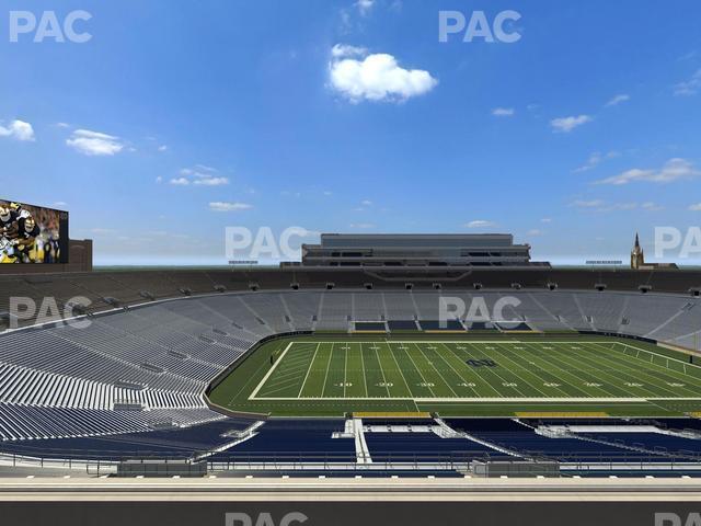 Seating view for Notre Dame Stadium Section Corbett Club 712