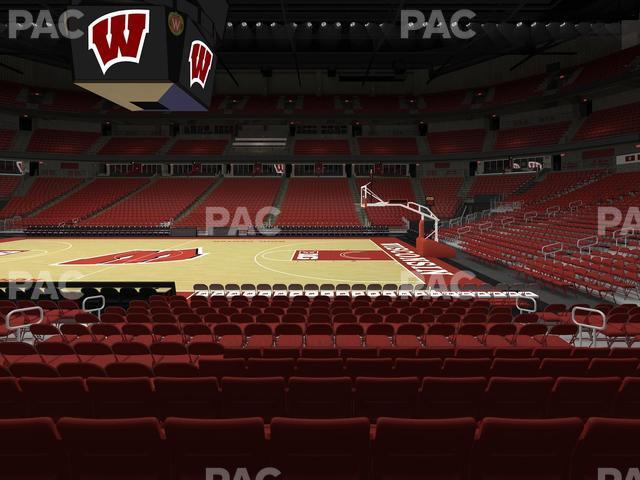 Seating view for Kohl Center Section 121