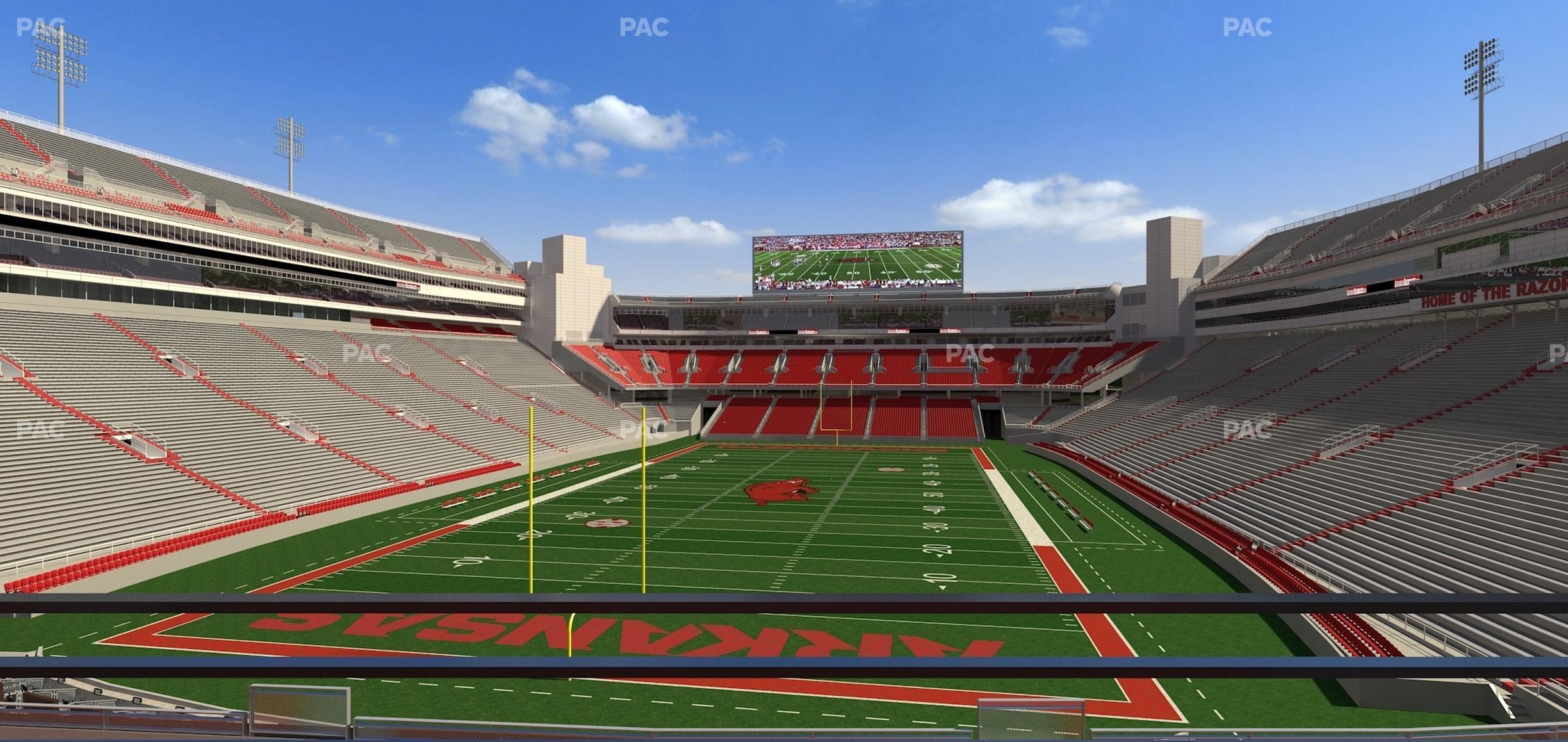 Seating view for Razorback Stadium Section Suite 8