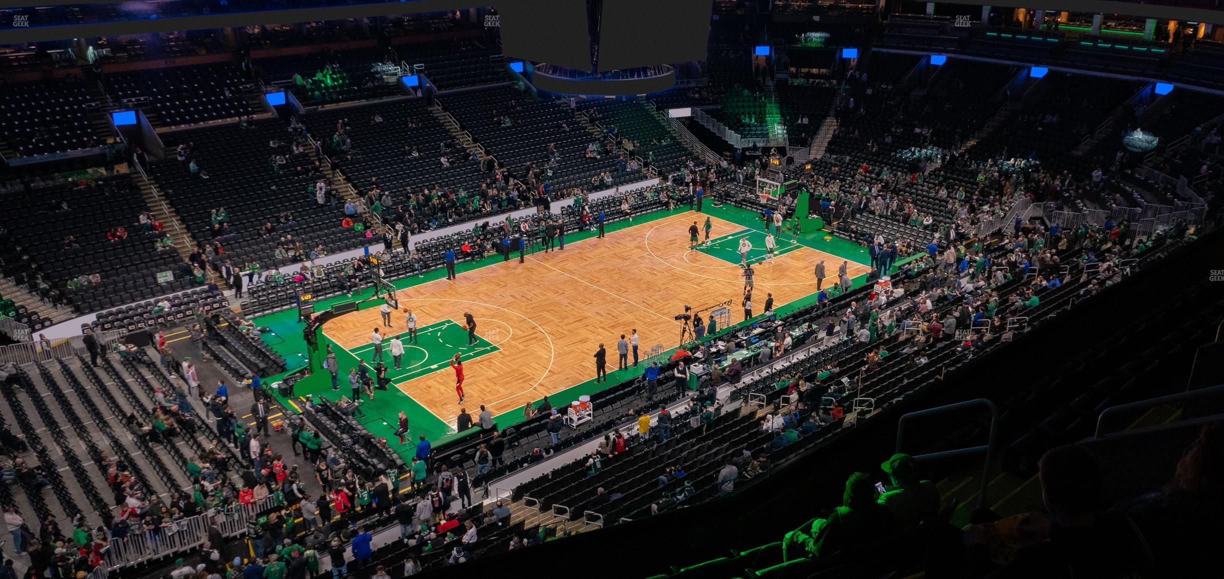 Seating view for TD Garden Section Balcony 304