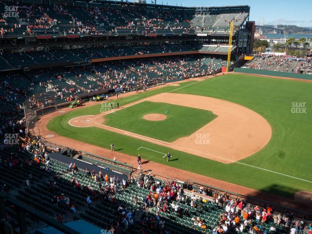 Seating view for Oracle Park Section View Box 305