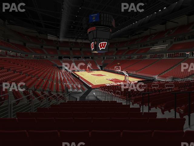 Seating view for Kohl Center Section 117