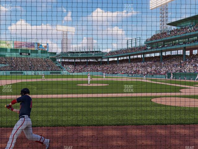 Seating view for Fenway Park Section Field Box Club 59