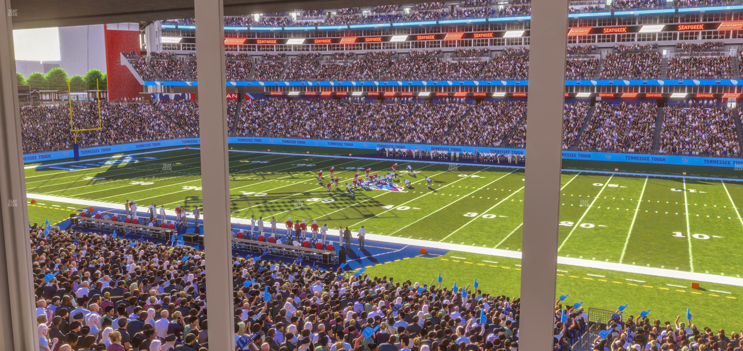 Seating view for Nissan Stadium Section Suite 7 E