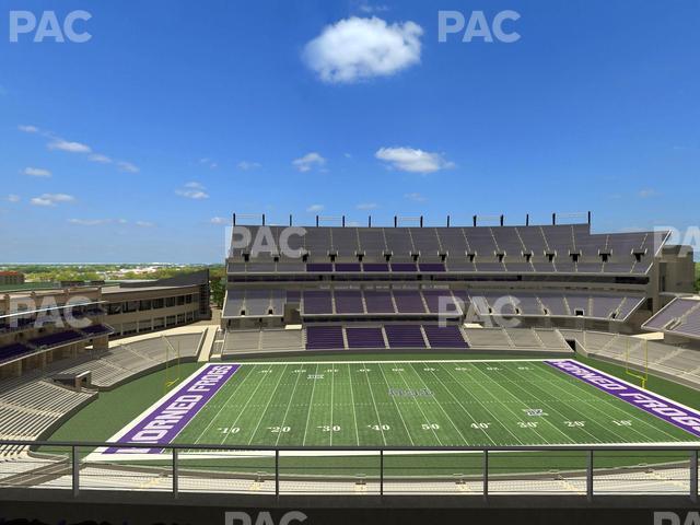 Seating view for Amon G. Carter Stadium Section Legends Club 332