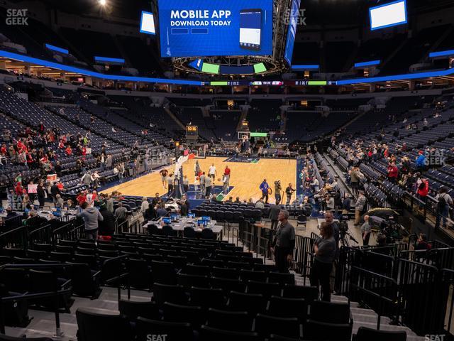 Seating view for Target Center Section 120