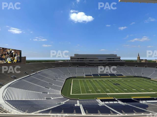 Seating view for Notre Dame Stadium Section Corbett Club 812