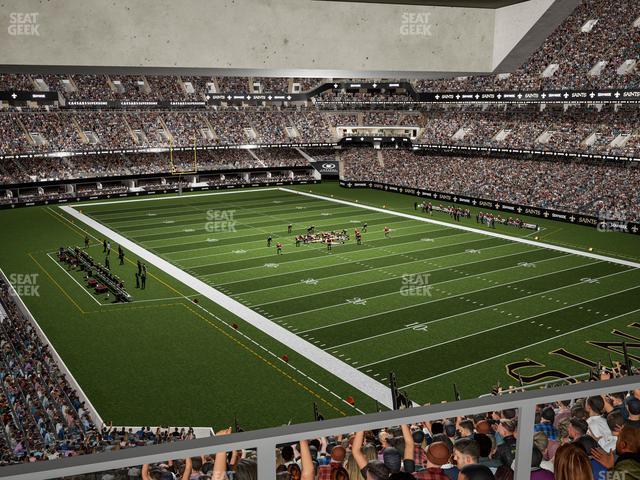 Seating view for Caesars Superdome Section Suite 354