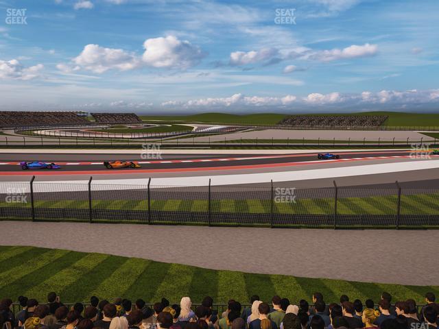 Seating view for Circuit of The Americas Section Turn 4 Grandstand 12