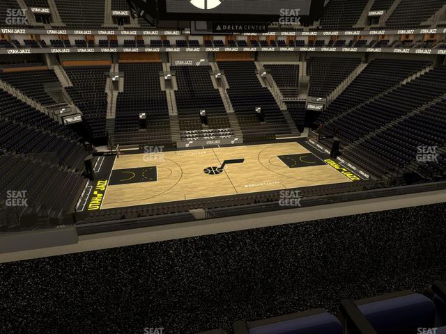 Seating view for Delta Center Section Suite 55